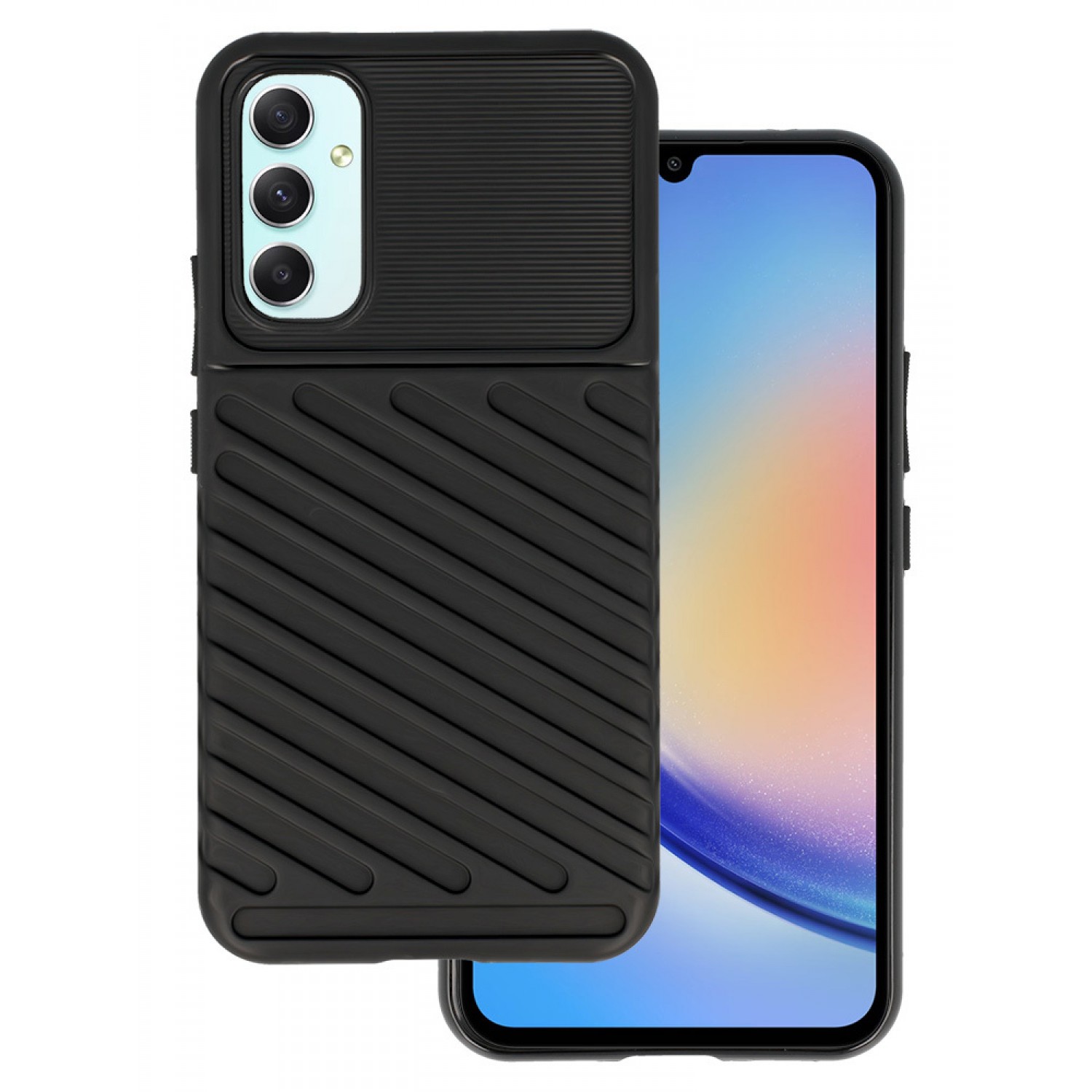 POWERTECH Θήκη Thunder MOB-1925 για Samsung A34 5G, μαύρη POWERTECH Θήκη Thunder MOB-1925 για Samsung A34 5G, μαύρη