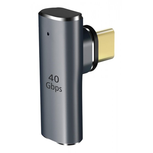 POWERTECH αντάπτορας USB-C PTH-108, μαγνητικός, 100W, 40Gbps, γκρι POWERTECH αντάπτορας USB-C PTH-108, μαγνητικός, 100W, 40Gbps, γκρι