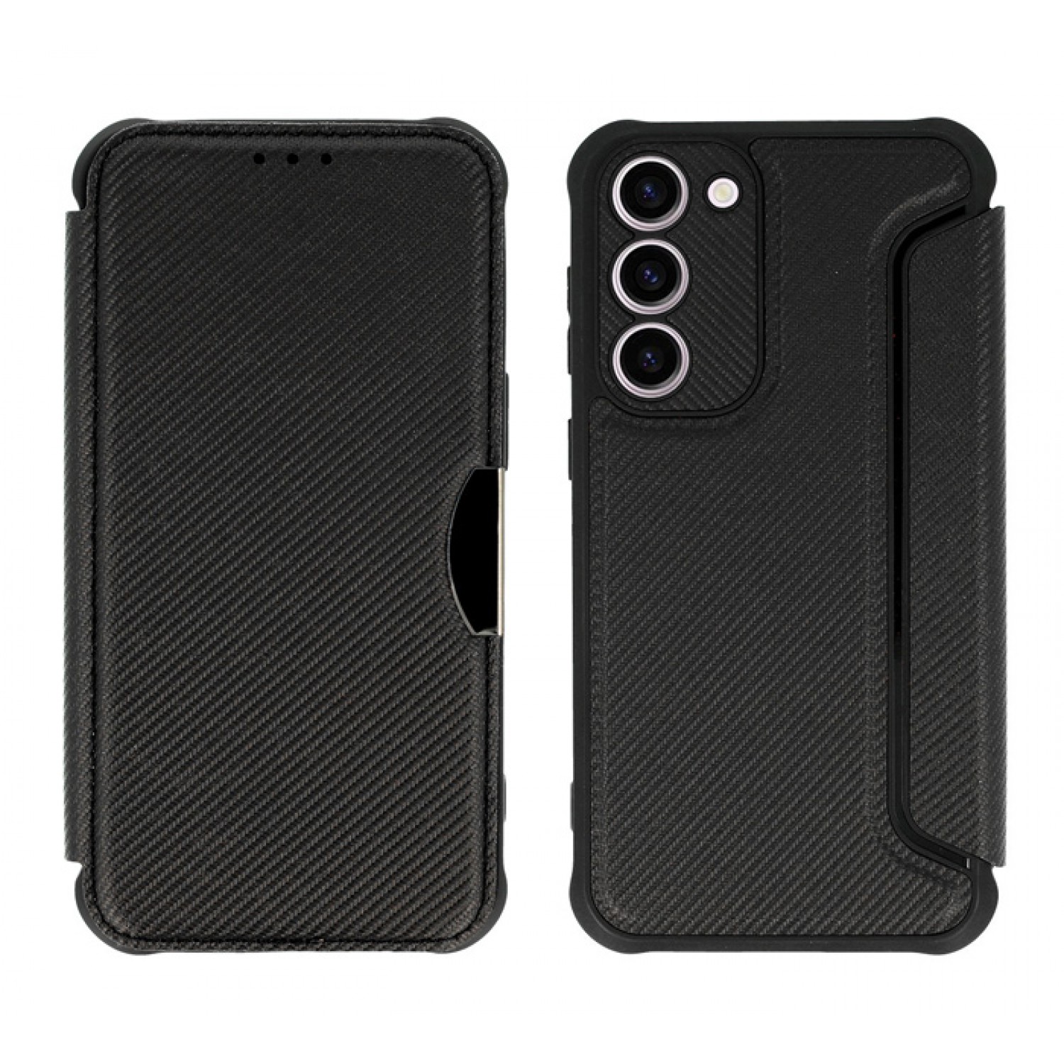 POWERTECH θήκη Razor Carbon MOB-1907 για Samsung Galaxy S23, μαύρη POWERTECH θήκη Razor Carbon MOB-1907 για Samsung Galaxy S23, μαύρη