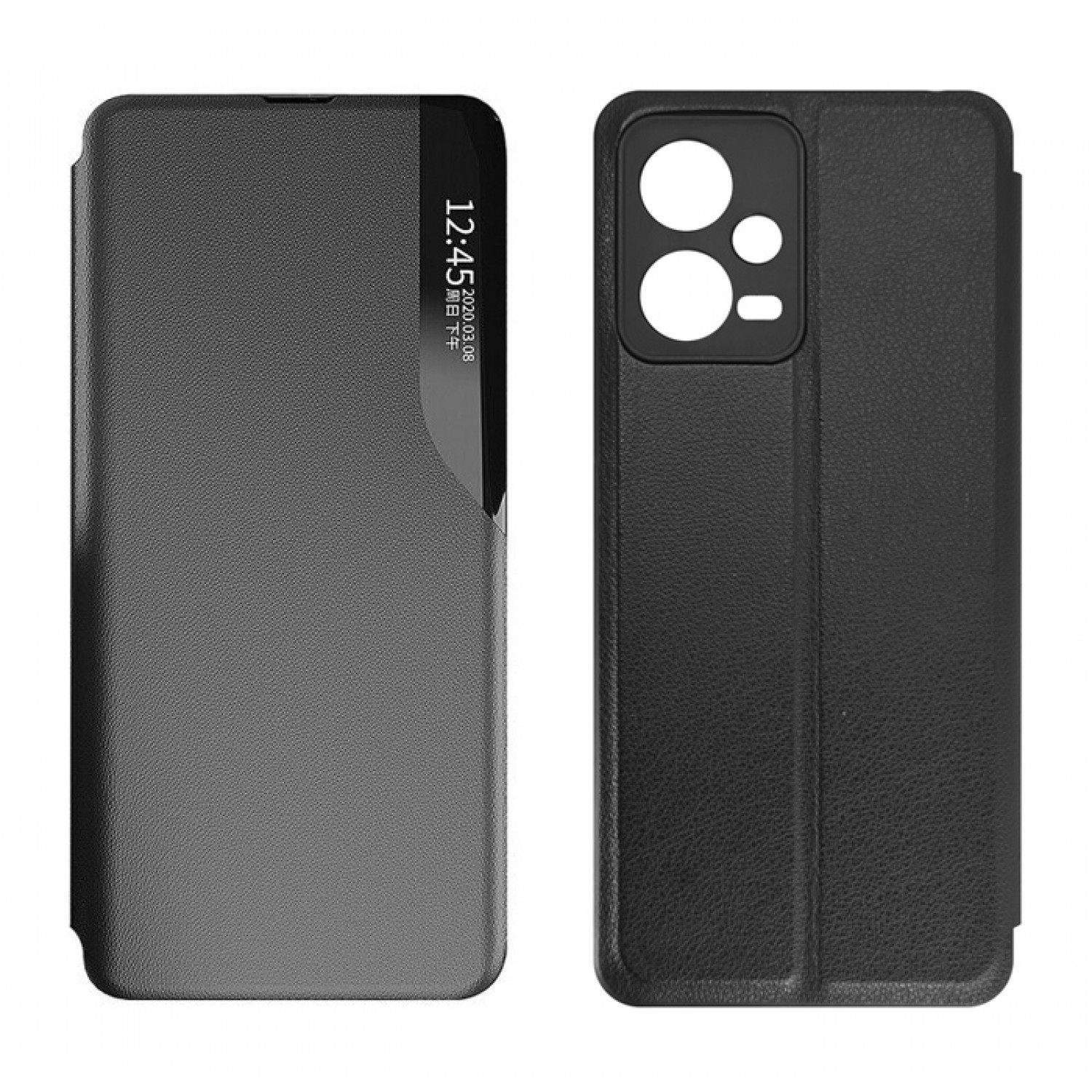 POWERTECH θήκη Smart view MOB-1918 για Xiaomi Note 12 5G/Poco X5, μαύρη POWERTECH θήκη Smart view MOB-1918 για Xiaomi Note 12 5G/Poco X5, μαύρη