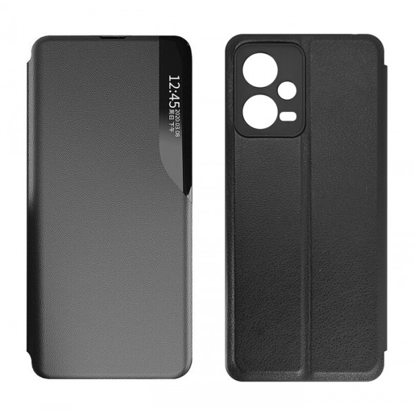 POWERTECH θήκη Smart view MOB-1918 για Xiaomi Note 12 5G/Poco X5, μαύρη POWERTECH θήκη Smart view MOB-1918 για Xiaomi Note 12 5G/Poco X5, μαύρη