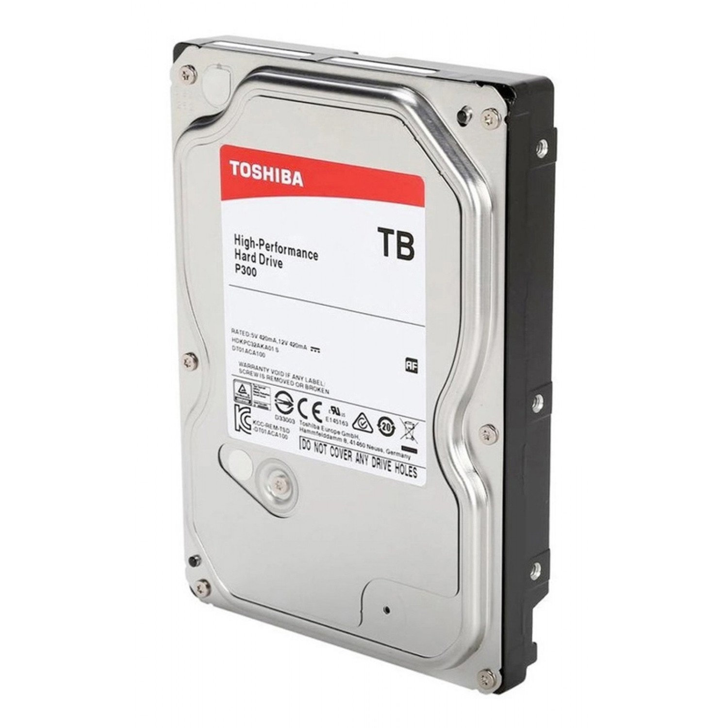 TOSHIBA σκληρός δίσκος P300 2ΤΒ, 3.5", 5400RPM, 128MB, SATA III