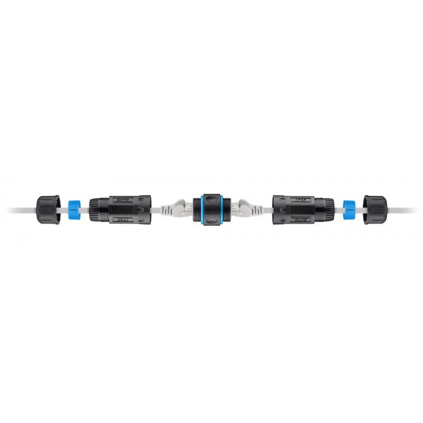 GOOBAY αδιάβροχος σύνδεσμος RJ45 Cat 6A 59582, IP68, μαύρος GOOBAY αδιάβροχος σύνδεσμος RJ45 Cat 6A 59582, IP68, μαύρος