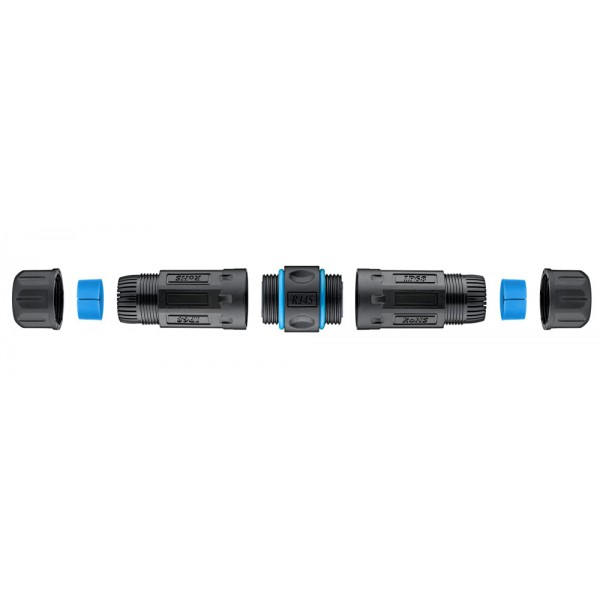 GOOBAY αδιάβροχος σύνδεσμος RJ45 Cat 6A 59582, IP68, μαύρος GOOBAY αδιάβροχος σύνδεσμος RJ45 Cat 6A 59582, IP68, μαύρος
