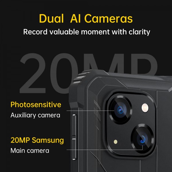 OUKITEL smartphone WP20 Pro, IP68/IP69K, 5.93" 4/64GB 6300mAh, πορτοκαλί