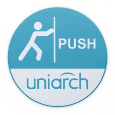 UNIARCH αυτοκόλλητο Push HW200222, Φ 12cm