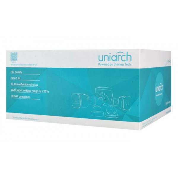UNIARCH IP κάμερα IPC-B222-APF40, 4mm, 2MP, IP67, PoE, IR 60m