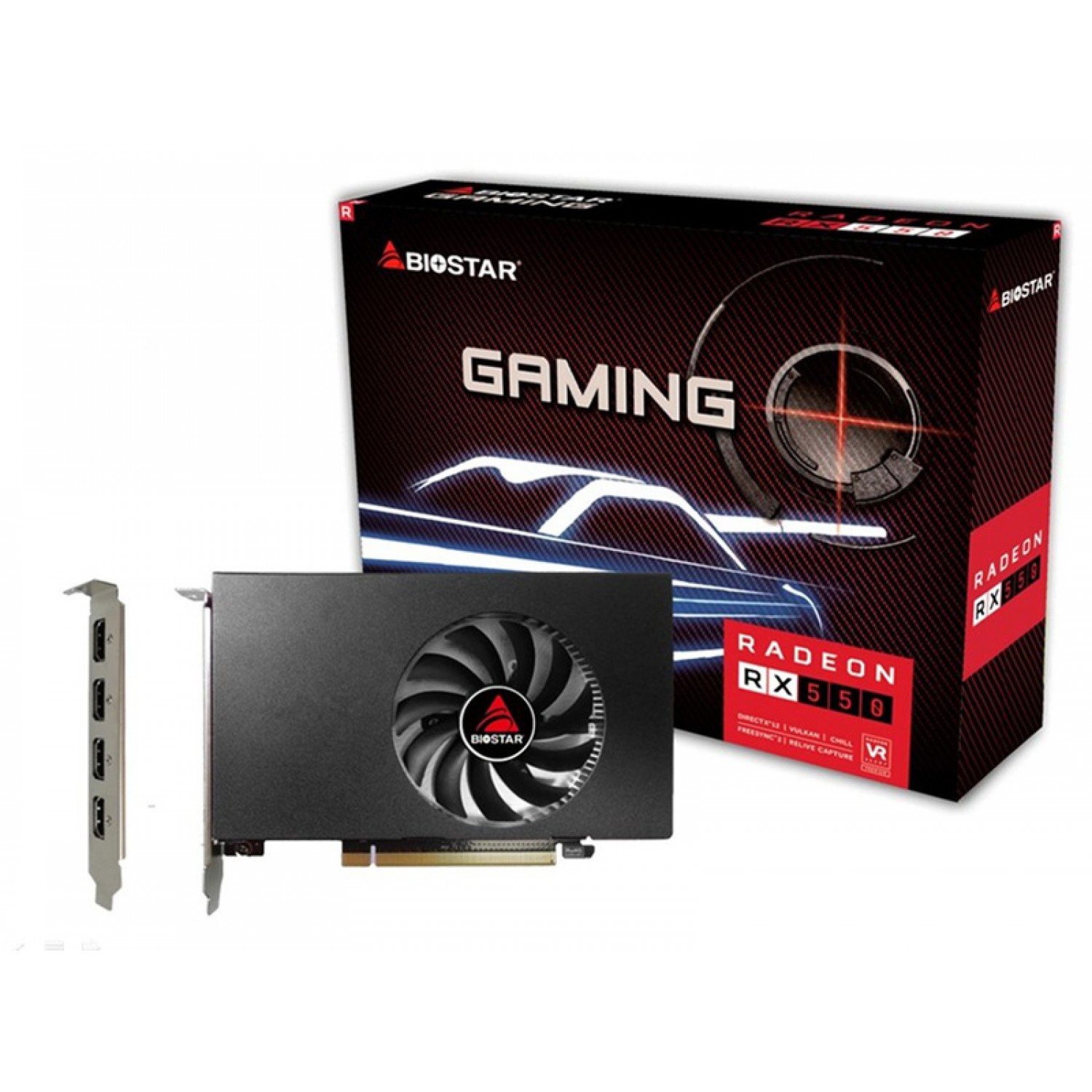 BIOSTAR VGA AMD Radeon RX550 VA5505RG41-SBMRA-BS2, DDR5 4GB, 128bit BIOSTAR VGA AMD Radeon RX550 VA5505RG41-SBMRA-BS2, DDR5 4GB, 128bit