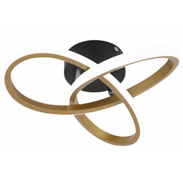 POWERTECH LED φωτιστικό οροφής HLL-0115, 18W, 4000K, 26x26x12cm, χρυσό POWERTECH LED φωτιστικό οροφής HLL-0115, 18W, 4000K, 26x26x12cm, χρυσό