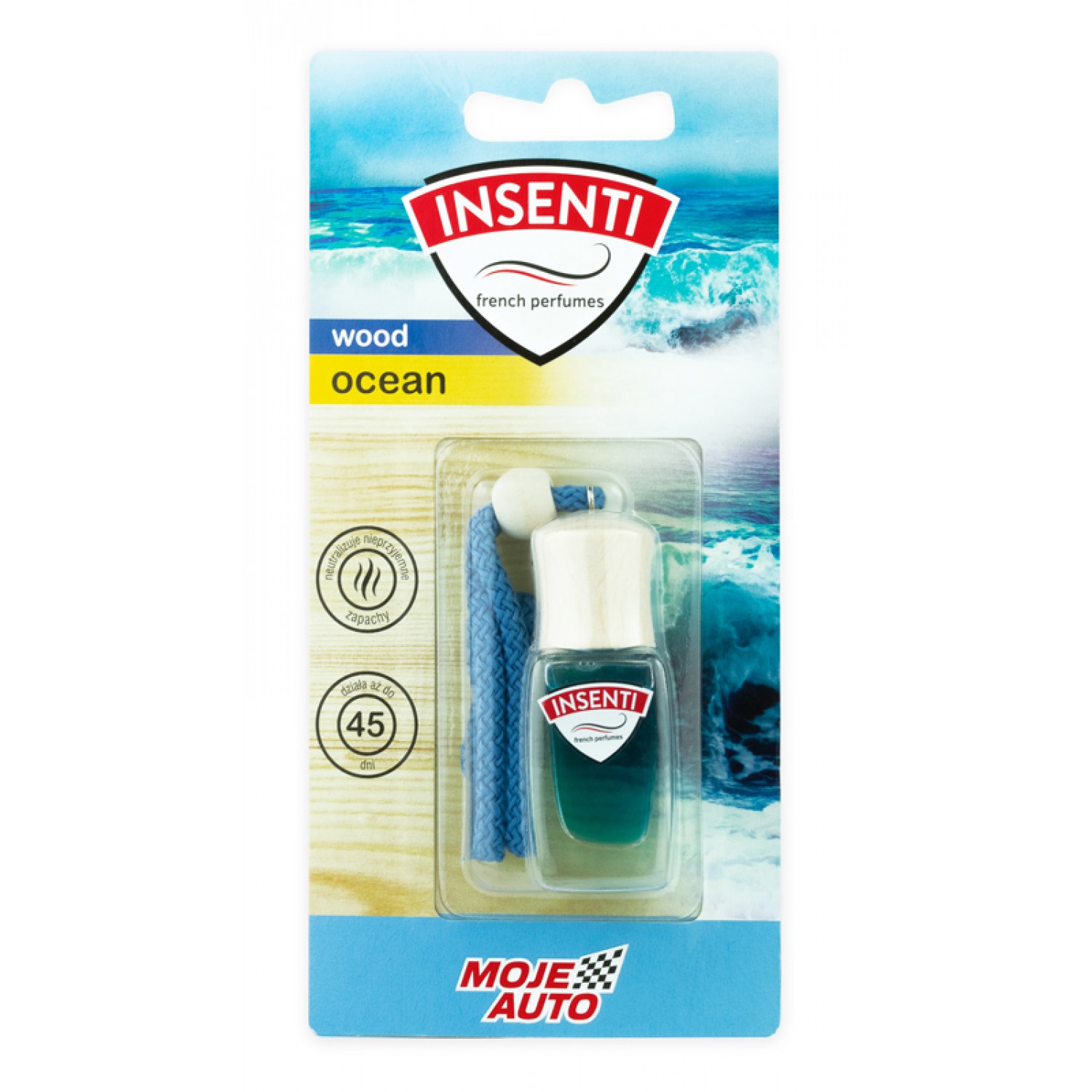 MOJE AUTO υγρό αρωματικό αυτοκινήτου 15-153, ocean, κρεμαστό, 8ml MOJE AUTO υγρό αρωματικό αυτοκινήτου 15-153, ocean, κρεμαστό, 8ml