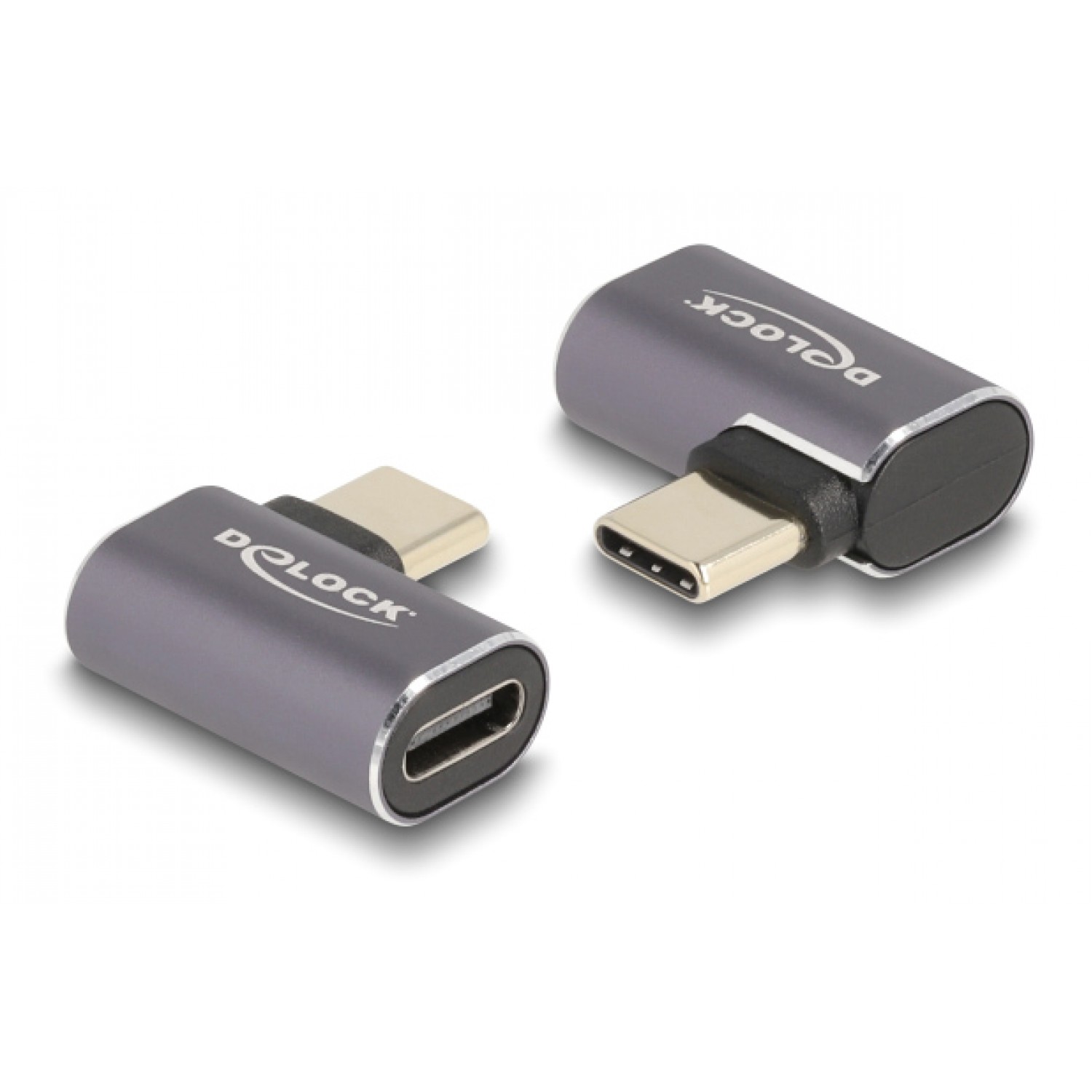DELOCK αντάπτορας USB-C 60047, αρσενικό σε θηλυκό, 100W, 40Gbps, γκρι DELOCK αντάπτορας USB-C 60047, αρσενικό σε θηλυκό, 100W, 40Gbps, γκρι