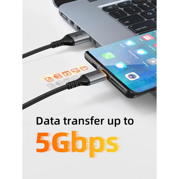 CABLETIME καλώδιο USB-C σε USB CT-AMCMG1, 3A, 5Gbps, 0.5m, μαύρο CABLETIME καλώδιο USB-C σε USB CT-AMCMG1, 3A, 5Gbps, 0.5m, μαύρο