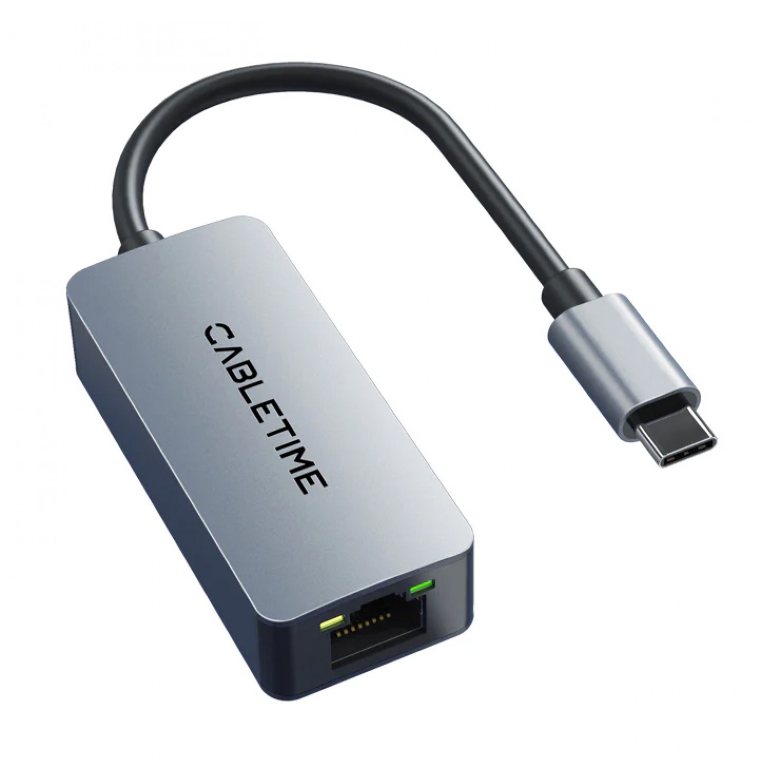CABLETIME αντάπτορας USB-C σε RJ45 CT-CML2500, 2.5Gbps, γκρι CABLETIME αντάπτορας USB-C σε RJ45 CT-CML2500, 2.5Gbps, γκρι