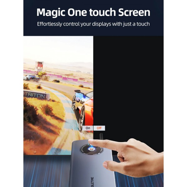 CABLETIME docking station CT-HUBL3-AG, 8 θυρών, USB-C, 4K, 100W, γκρι CABLETIME docking station CT-HUBL3-AG, 8 θυρών, USB-C, 4K, 100W, γκρι