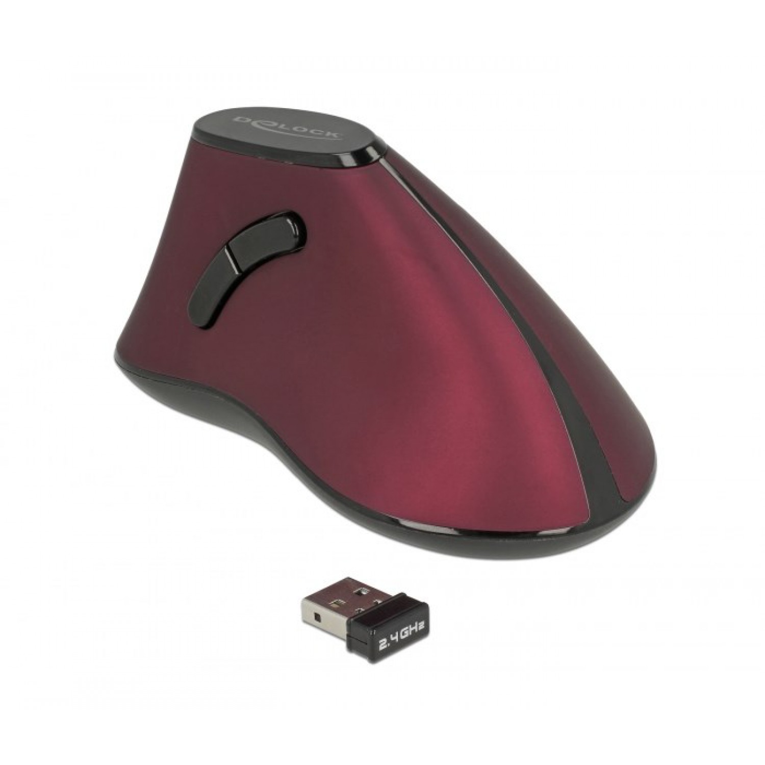 DELOCK εργονομικό vertical mouse 12528, Οπτικό, ασύρματο, 5 buttons DELOCK εργονομικό vertical mouse 12528, Οπτικό, ασύρματο, 5 buttons