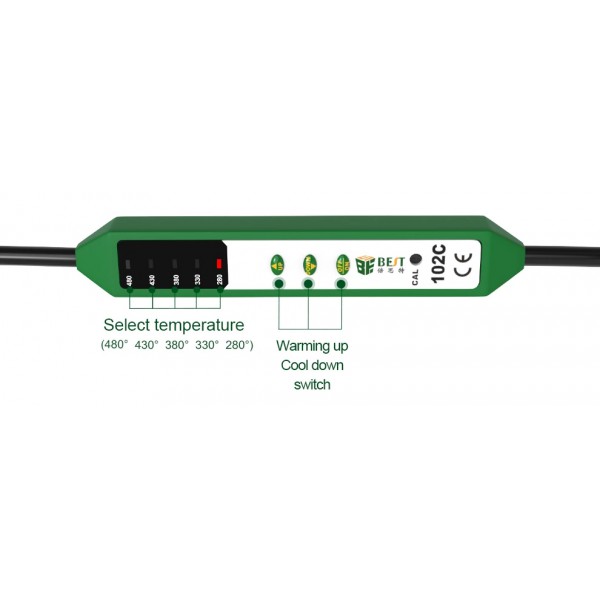 BEST Κολλητήρι BST-102C, 90W/60W, 5 θέσεις θερμότητας 280-480°C BEST Κολλητήρι BST-102C, 90W/60W, 5 θέσεις θερμότητας 280-480°C