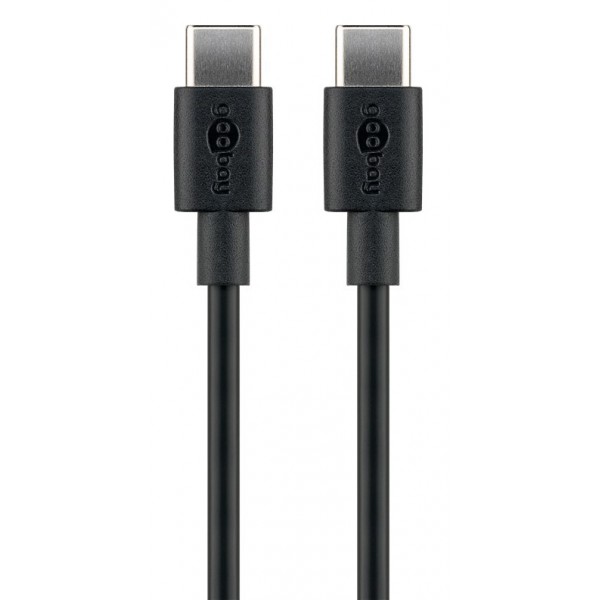 GOOBAY καλώδιο USB-C 66318, 60W, 480Mbps, 1m, μαύρο GOOBAY καλώδιο USB-C 66318, 60W, 480Mbps, 1m, μαύρο