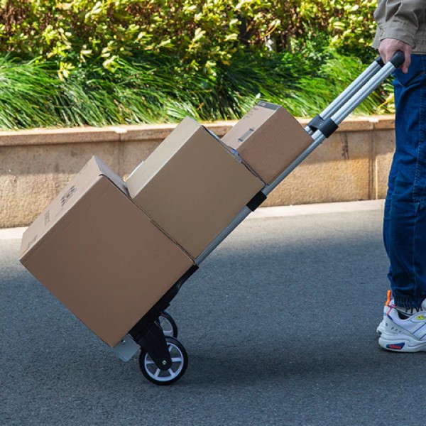 DELI καρότσι μεταφοράς φορτίων DL431070, πτυσσόμενο, έως 70kg, μαύρο DELI καρότσι μεταφοράς φορτίων DL431070, πτυσσόμενο, έως 70kg, μαύρο