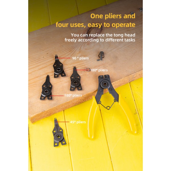 DELI ασφαλειοτσίμπιδο DL104506 με 4 κεφαλές, 150mm DELI ασφαλειοτσίμπιδο DL104506 με 4 κεφαλές, 150mm