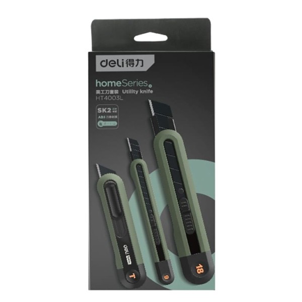 DELI σετ κοπίδια HT4003L με κλείδωμα & άμεσο άνοιγμα, 9/18/22mm, 3τμχ DELI σετ κοπίδια HT4003L με κλείδωμα & άμεσο άνοιγμα, 9/18/22mm, 3τμχ