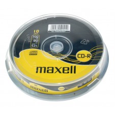 MAXELL CD-R 624027.40.TE, 700ΜΒ, 80min, 52x speed, cake box 10τμχ