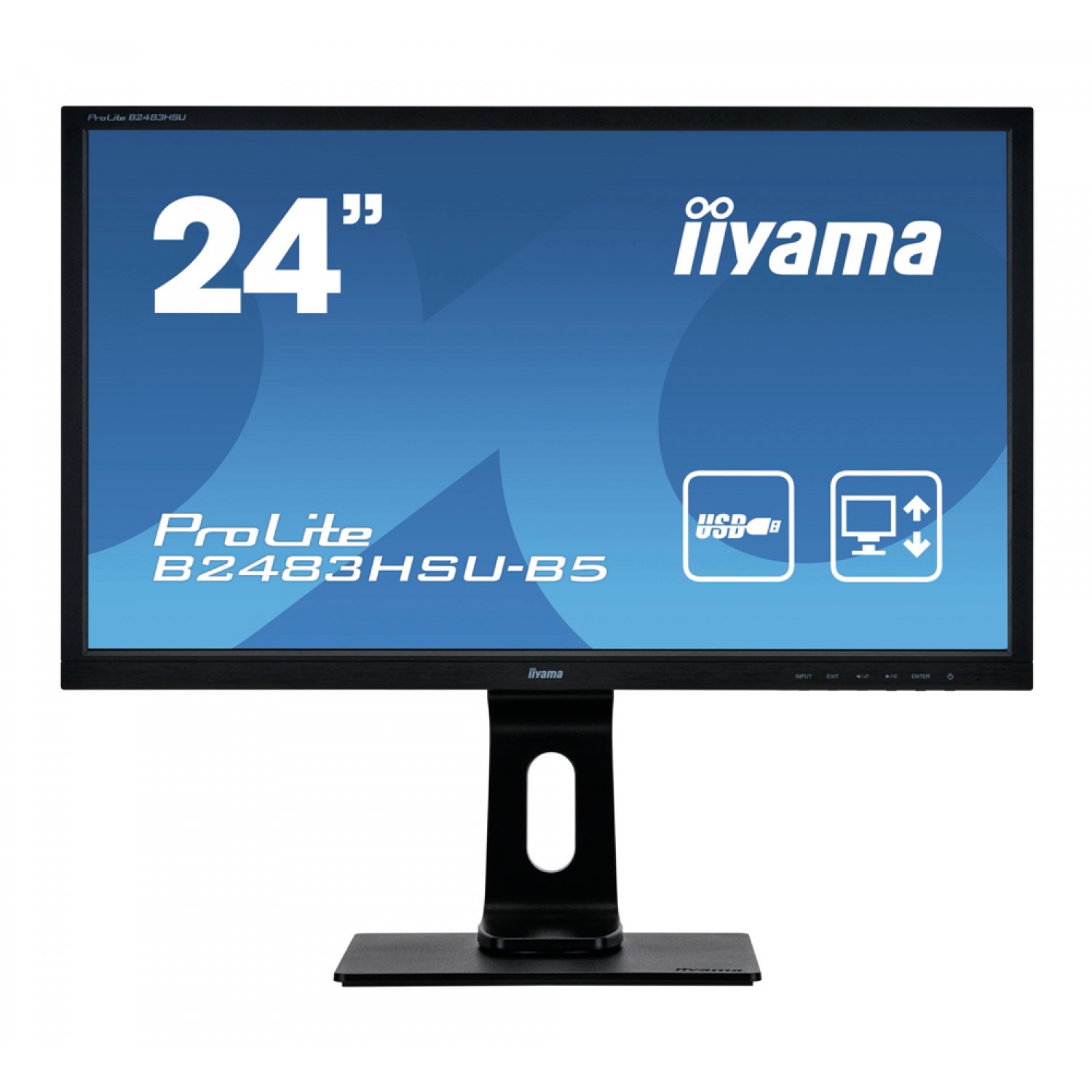 IIYAMA used Οθόνη B2483HSU LED, 24" 1920x1080, VGA/HDMI/DisplayPort, GA IIYAMA used Οθόνη B2483HSU LED, 24" 1920x1080, VGA/HDMI/DisplayPort, GA