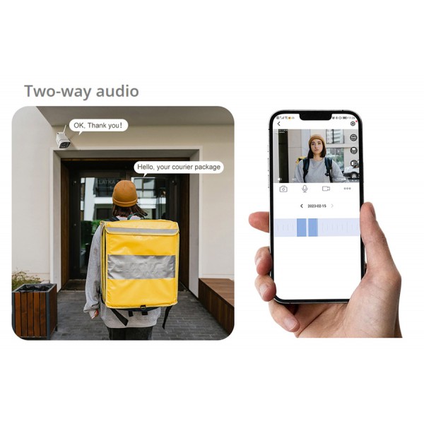 FOSCAM smart IP κάμερα V5P, 5MP 3K, 6x zoom, WiFi, IP66, Onvif, μαύρη FOSCAM smart IP κάμερα V5P, 5MP 3K, 6x zoom, WiFi, IP66, Onvif, μαύρη