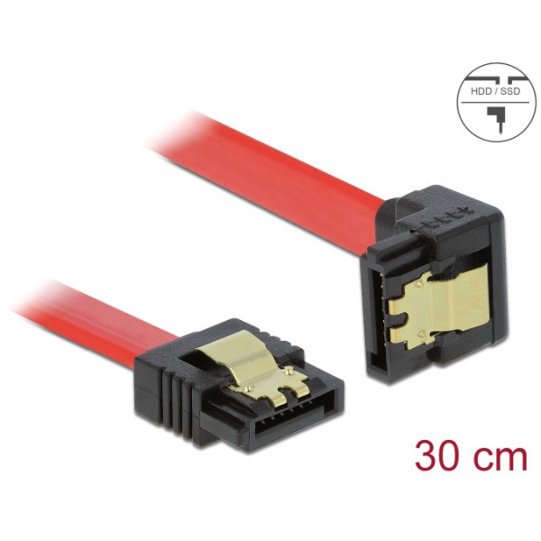 DELOCK καλώδιο SATA 83978, γωνιακό, 6Gb/s, 30cm, κόκκινο DELOCK καλώδιο SATA 83978, γωνιακό, 6Gb/s, 30cm, κόκκινο