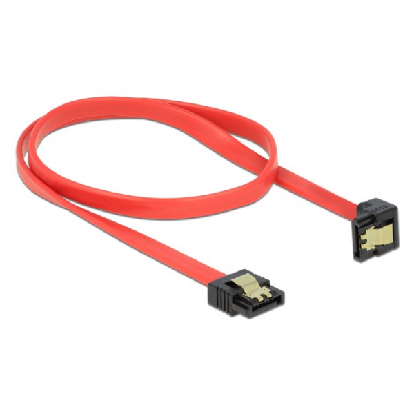 DELOCK καλώδιο SATA 83979, γωνιακό, 6Gb/s, 50cm, κόκκινο DELOCK καλώδιο SATA 83979, γωνιακό, 6Gb/s, 50cm, κόκκινο