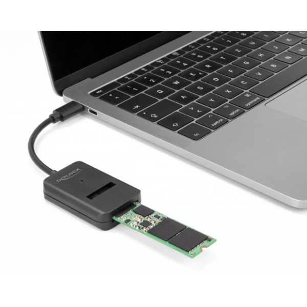 DELOCK αντάπτορας USB-C σε M.2 NVMe PCIe/SATA SSD 64198, 10Gbps DELOCK αντάπτορας USB-C σε M.2 NVMe PCIe/SATA SSD 64198, 10Gbps