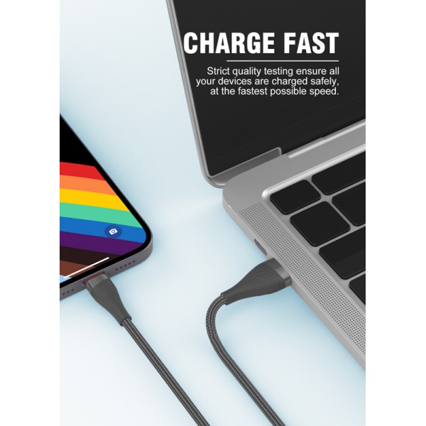 LDNIO καλώδιο micro USB σε USB LS691, 30W, 1m, γκρι LDNIO καλώδιο micro USB σε USB LS691, 30W, 1m, γκρι