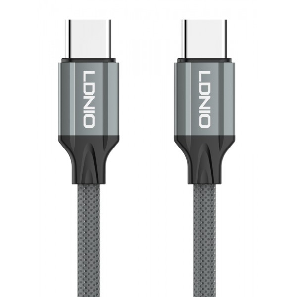 LDNIO καλώδιο USB-C σε USB-C LC441C, 65W PD, 1m, γκρι LDNIO καλώδιο USB-C σε USB-C LC441C, 65W PD, 1m, γκρι