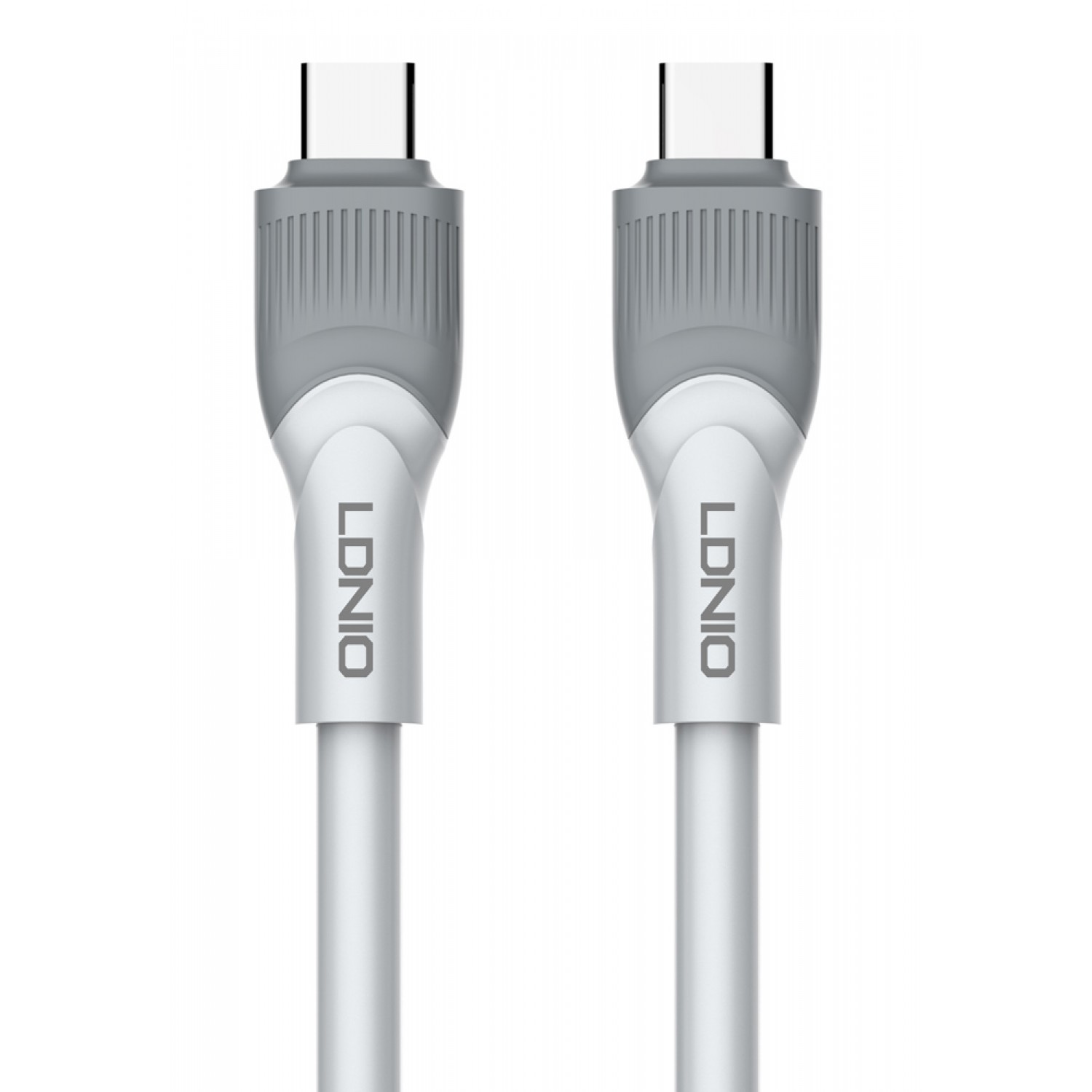 LDNIO καλώδιο USB-C σε USB-C LC601C, 100W PD, 1m, γκρι LDNIO καλώδιο USB-C σε USB-C LC601C, 100W PD, 1m, γκρι