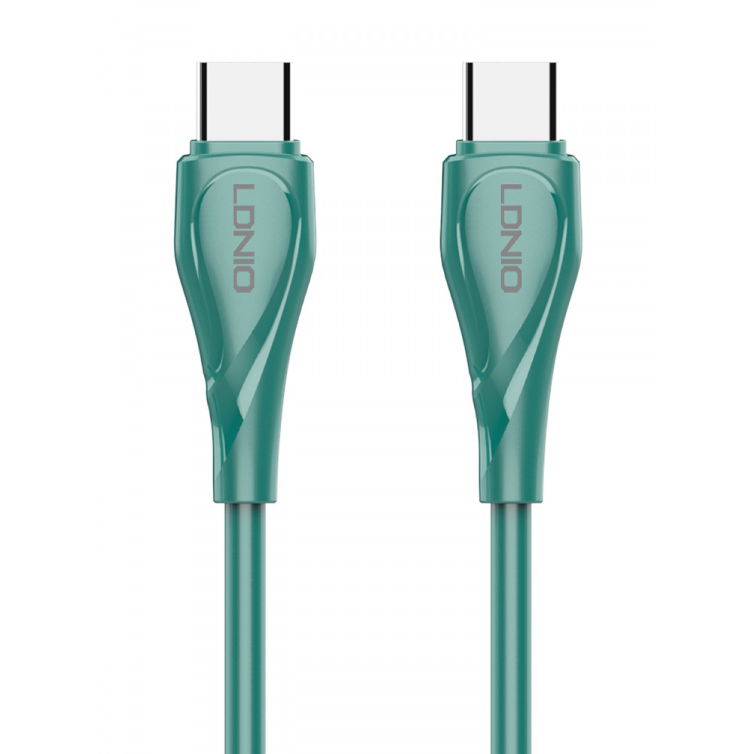LDNIO καλώδιο USB-C σε USB-C LC611C, 65W PD, 1m, πράσινο LDNIO καλώδιο USB-C σε USB-C LC611C, 65W PD, 1m, πράσινο
