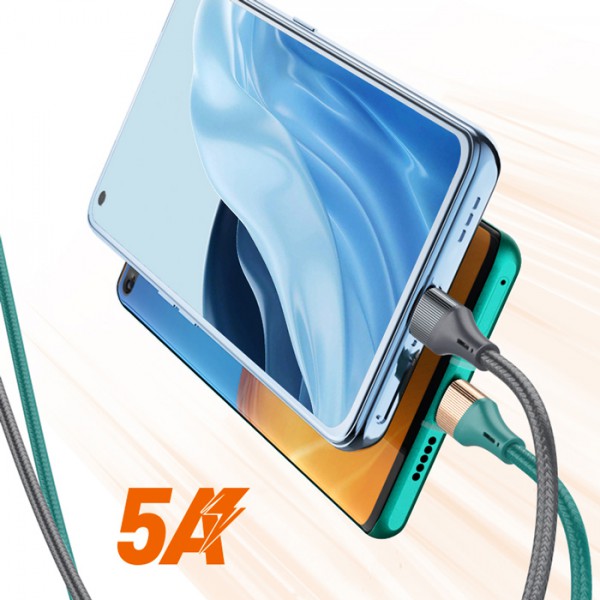 LDNIO καλώδιο USB-C σε USB-C LC631C, 65W PD, 1m, γκρι LDNIO καλώδιο USB-C σε USB-C LC631C, 65W PD, 1m, γκρι