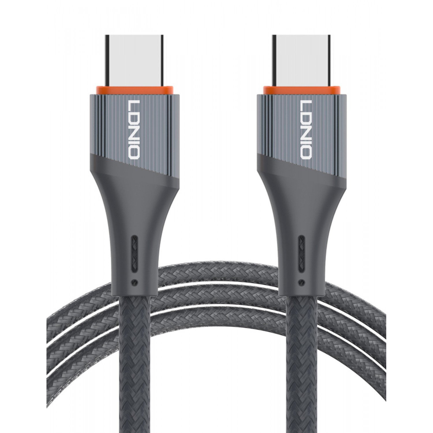 LDNIO καλώδιο USB-C σε USB-C LC631C, 65W PD, 1m, γκρι LDNIO καλώδιο USB-C σε USB-C LC631C, 65W PD, 1m, γκρι