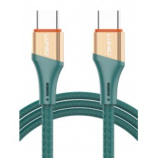 LDNIO καλώδιο USB-C σε USB-C LC631C, 65W PD, 1m, πράσινο