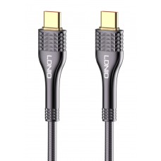 LDNIO καλώδιο USB-C σε USB-C LC651C, 65W, 1m, γκρι
