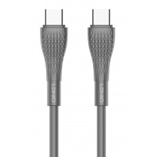 LDNIO καλώδιο USB-C σε USB-C LC671C, 65W PD, 1m, γκρι
