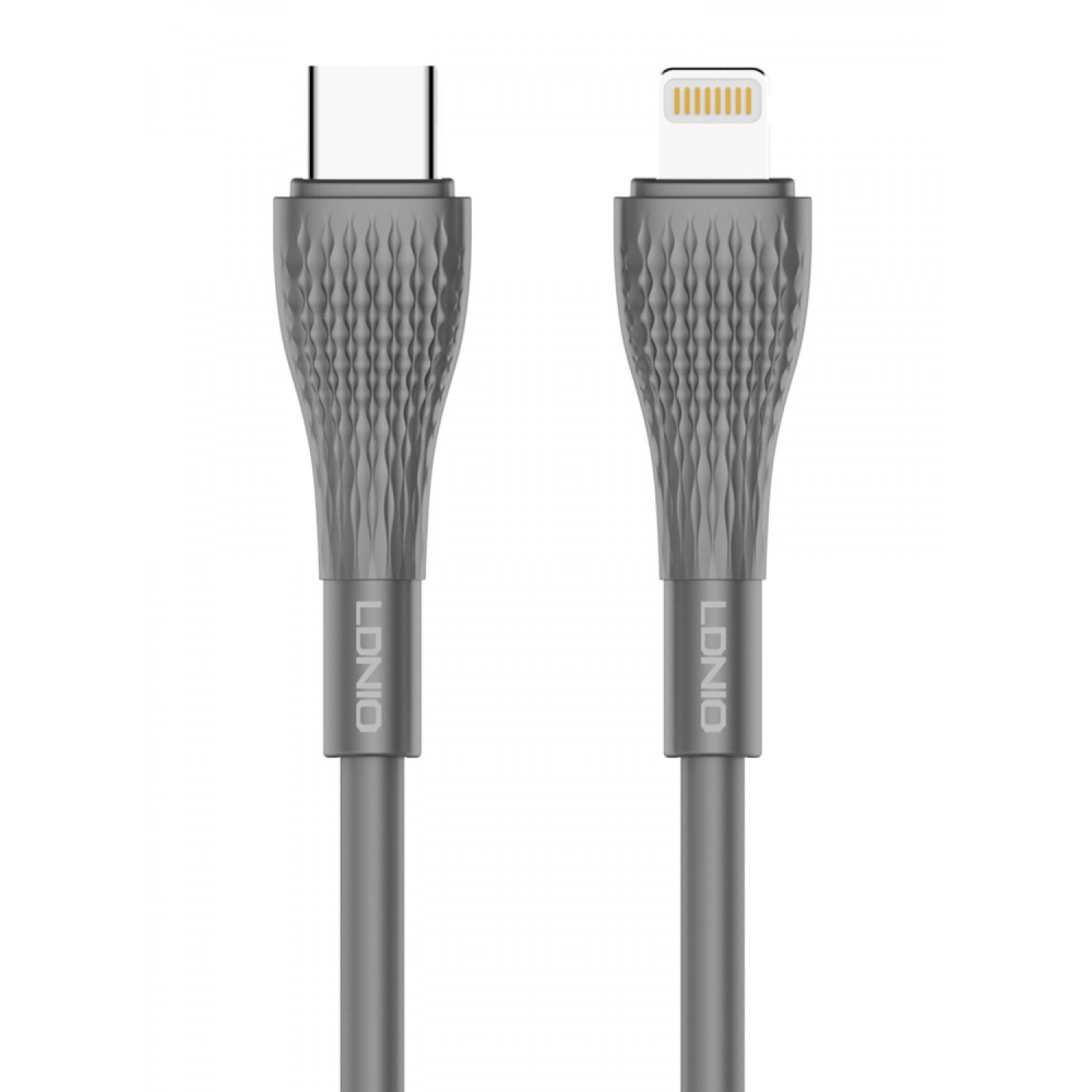 LDNIO καλώδιο Lightning σε USB-C LC671I, 30W PD, 1m, γκρι LDNIO καλώδιο Lightning σε USB-C LC671I, 30W PD, 1m, γκρι