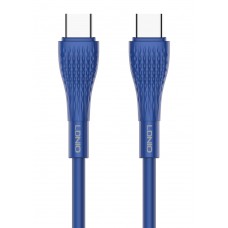 LDNIO καλώδιο USB-C σε USB-C LC672C, 65W PD, 2m, μπλε