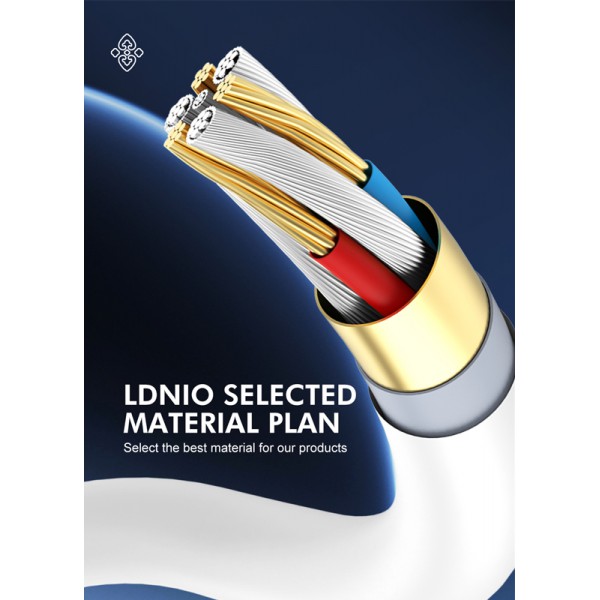 LDNIO καλώδιο Lightning σε USB-C LC811I, 30W PD, 1m, γκρι LDNIO καλώδιο Lightning σε USB-C LC811I, 30W PD, 1m, γκρι