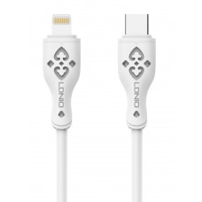 LDNIO καλώδιο Lightning σε USB-C LC812I, 30W PD, 2m, λευκό