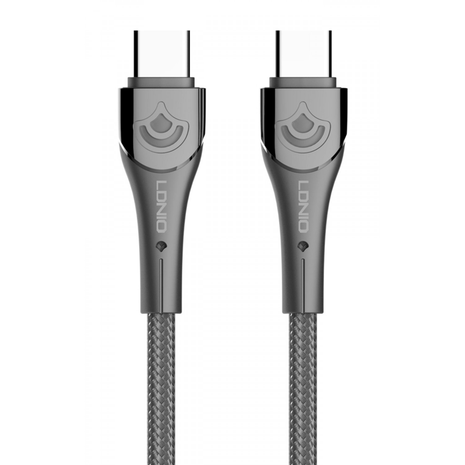 LDNIO καλώδιο USB-C σε USB-C LC861C, 65W PD, 1m, γκρι LDNIO καλώδιο USB-C σε USB-C LC861C, 65W PD, 1m, γκρι