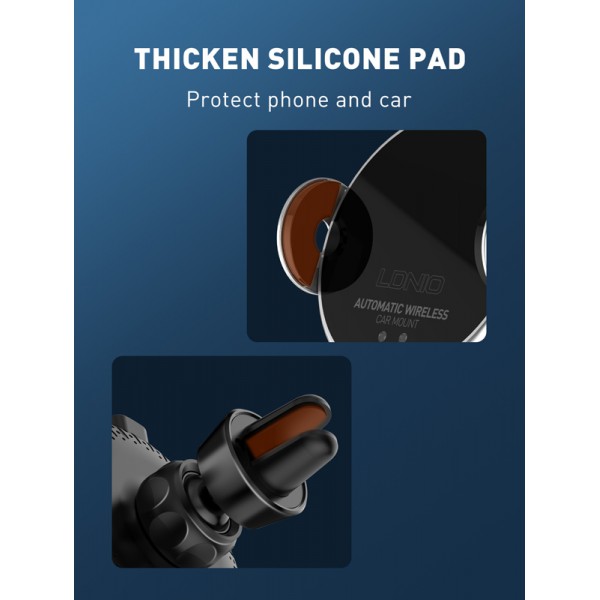 LDNIO ασύρματος φορτιστής & βάση αυτοκινήτου MA02, 15W, μαύρο LDNIO ασύρματος φορτιστής & βάση αυτοκινήτου MA02, 15W, μαύρο