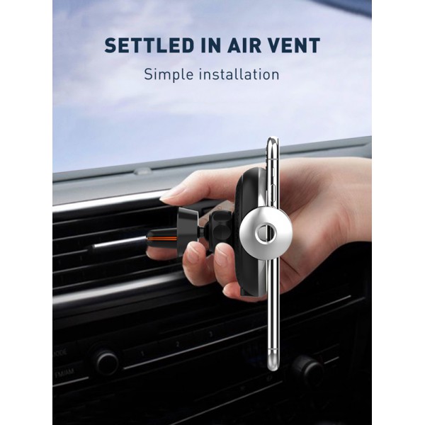 LDNIO ασύρματος φορτιστής & βάση αυτοκινήτου MA02, 15W, μαύρο LDNIO ασύρματος φορτιστής & βάση αυτοκινήτου MA02, 15W, μαύρο