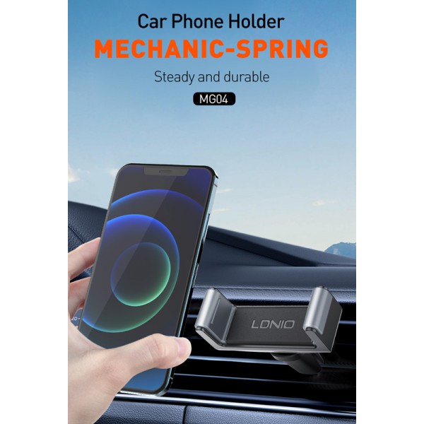 LDNIO βάση smartphone αυτοκινήτου MG04 για αεραγωγούς, μαύρη LDNIO βάση smartphone αυτοκινήτου MG04 για αεραγωγούς, μαύρη