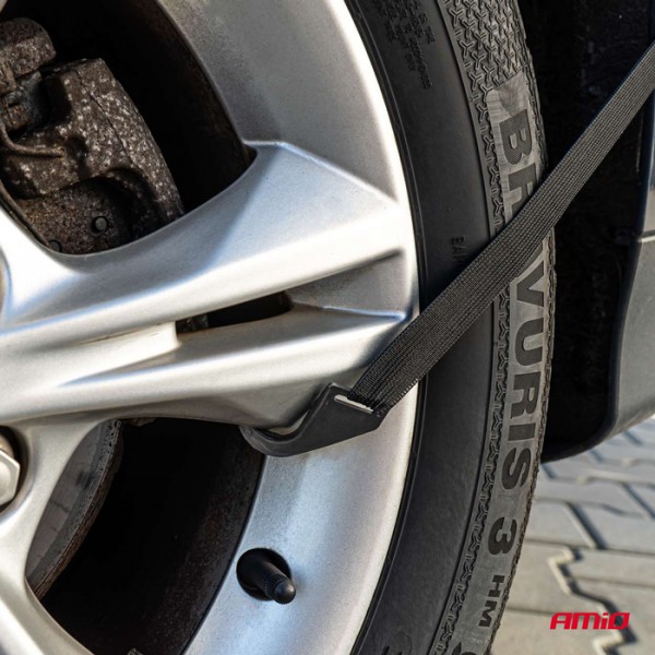 AMIO ημικουκούλα αυτοκινήτου 03570 με τσάντα, 265x130x68cm, γκρι