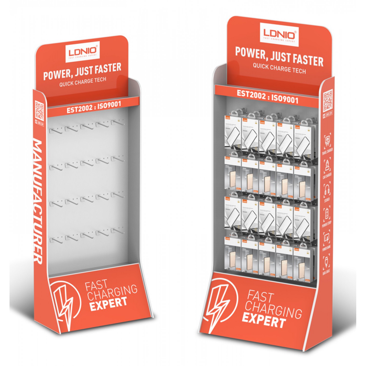 LDNIO stand προβολής LD-STAND, 30x60x160cm, 30 θέσεων LDNIO stand προβολής LD-STAND, 30x60x160cm, 30 θέσεων