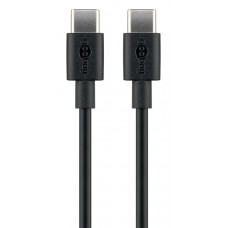 GOOBAY καλώδιο USB-C 51243, 60W, 480Mbps, 2m, μαύρο